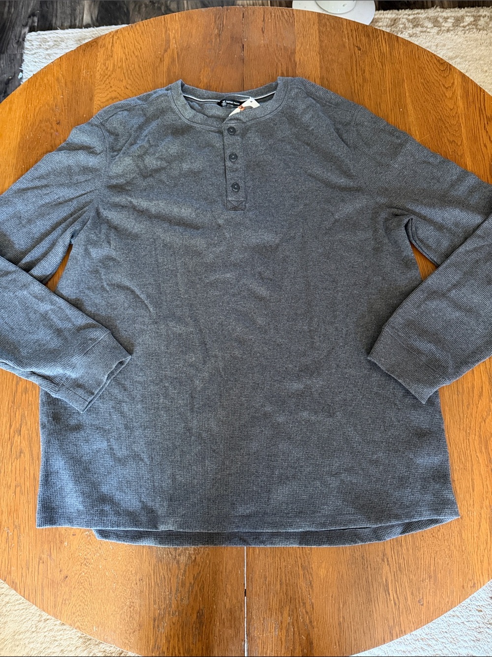 Members Mark Thermal Henley - XXL- New